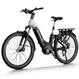 Himiway-A7-Pro-Mid-Drive-Full-Suspension-Luxury-Commuter-Ebike-Black-White-Gradient-Front-Left