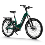 Himiway-A7-Pro-Mid-Drive-Full-Suspension-Luxury-Commuter-Ebike-Emerald-Green-Front-Right