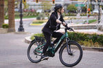 Himiway-A7-Pro-Mid-Drive-Full-Suspension-Luxury-Commuter-Ebike-Lady-Cycling