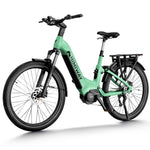 Himiway-A7-Pro-Mid-Drive-Full-Suspension-Luxury-Commuter-Ebike-Light-Green-Front-Left