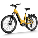 Himiway-A7-Pro-Mid-Drive-Full-Suspension-Luxury-Commuter-Ebike-Orange-Yellow-Front-Left