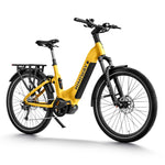 Himiway-A7-Pro-Mid-Drive-Full-Suspension-Luxury-Commuter-Ebike-Orange-Yellow-Front-Right