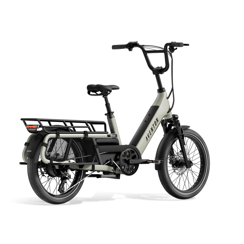 Sage Rear Rack Bike Aventon Abound LR | Upscale Family-Friendly Cargo E-Bike – House of Bikes