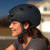 lady-cycling-wearing-urbanite-xnito-e-bike-helmet